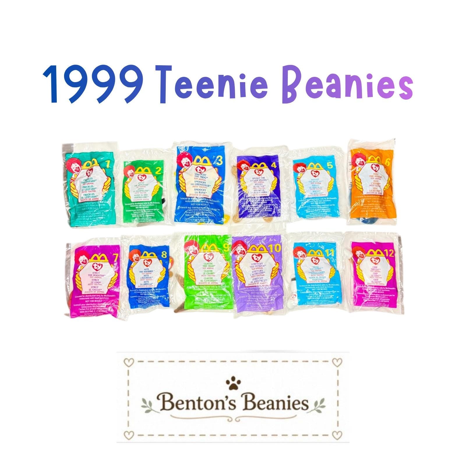 1999 McDonald's Teenie Beanie Babies | Sealed & New Condition | Sold Individually