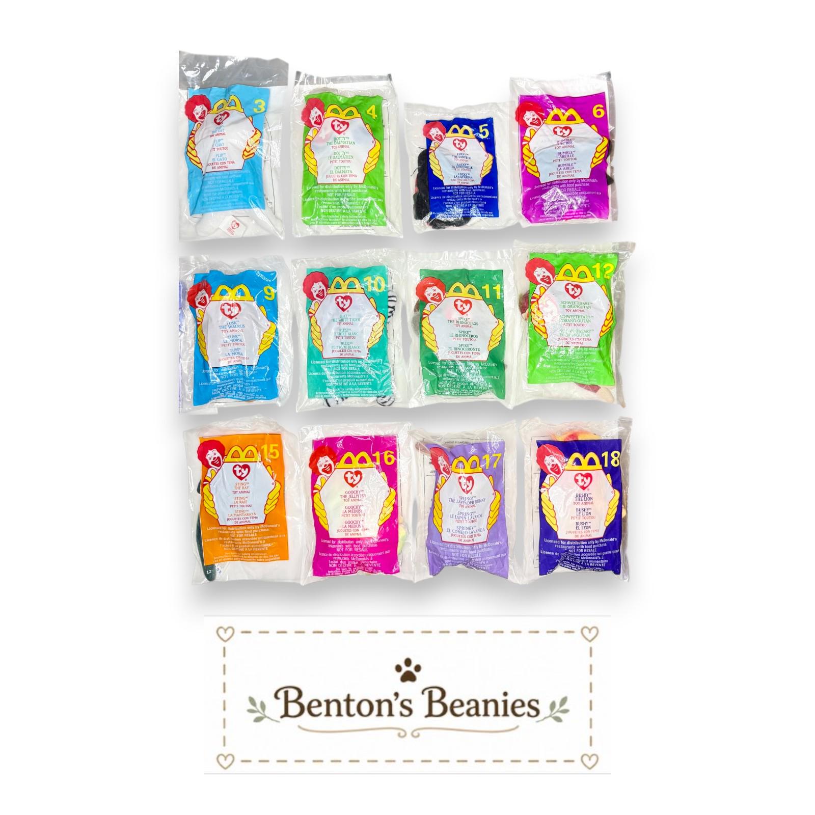 2000 McDonald's Teenie Beanie Babies | Sealed & New Condition | Sold Individually