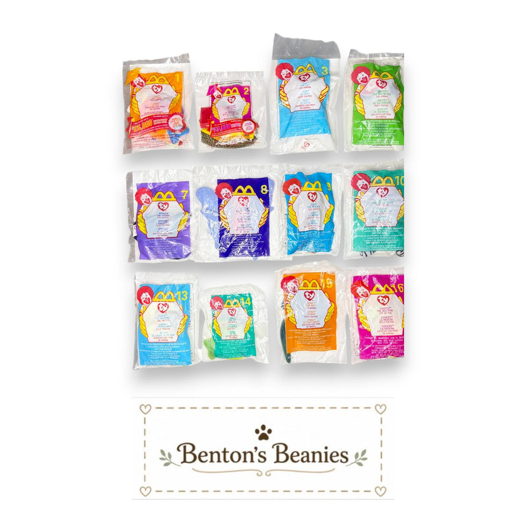 2000 McDonald's Teenie Beanie Babies | Sealed & New Condition | Sold Individually