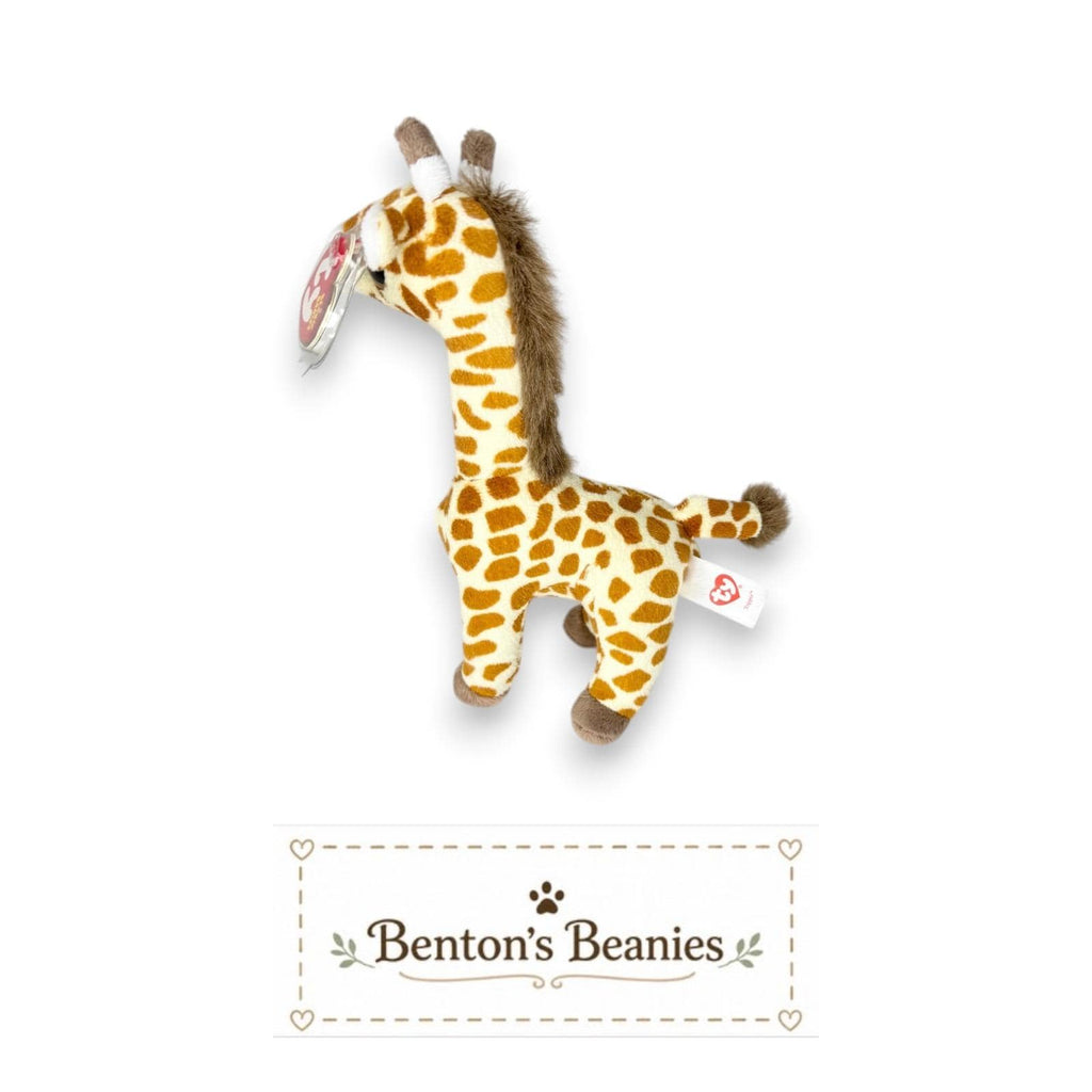 Topper the Giraffe Ty Beanie Baby | Treetop Explorer | Mint Heart Tag