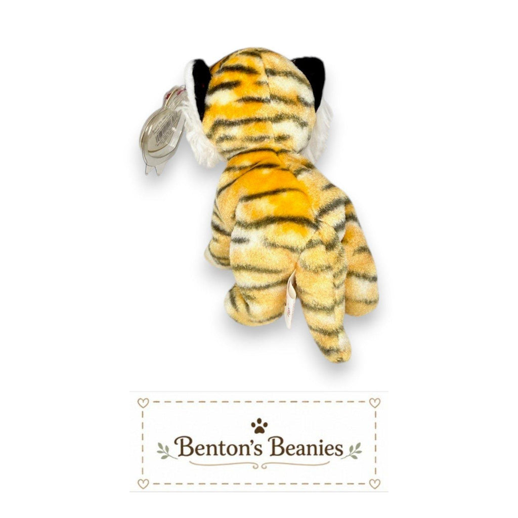 Tiggs the Tiger Ty Beanie Baby | Baby Bamboo Prowler | Mint Heart Tag
