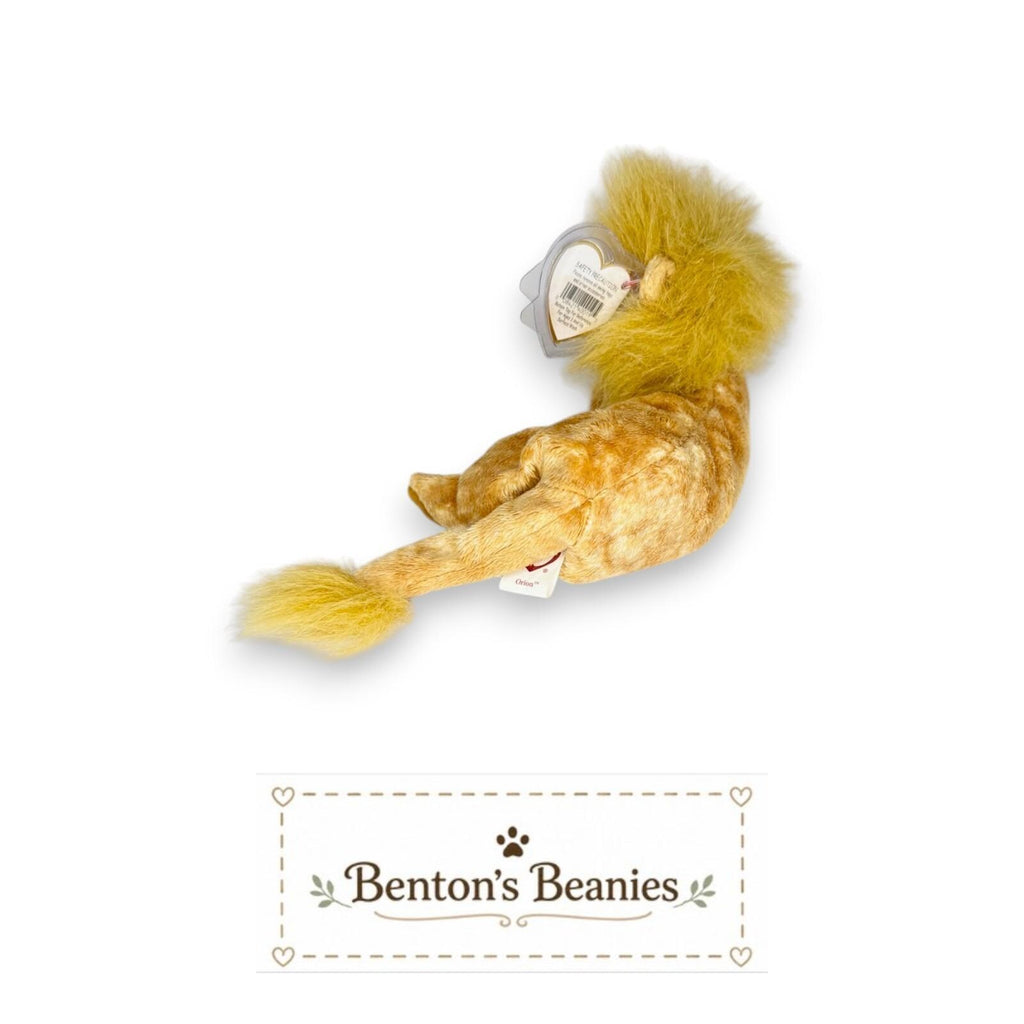 Orion the Lion Ty Beanie Baby | Sunset Sentinel | Mint Heart Tag