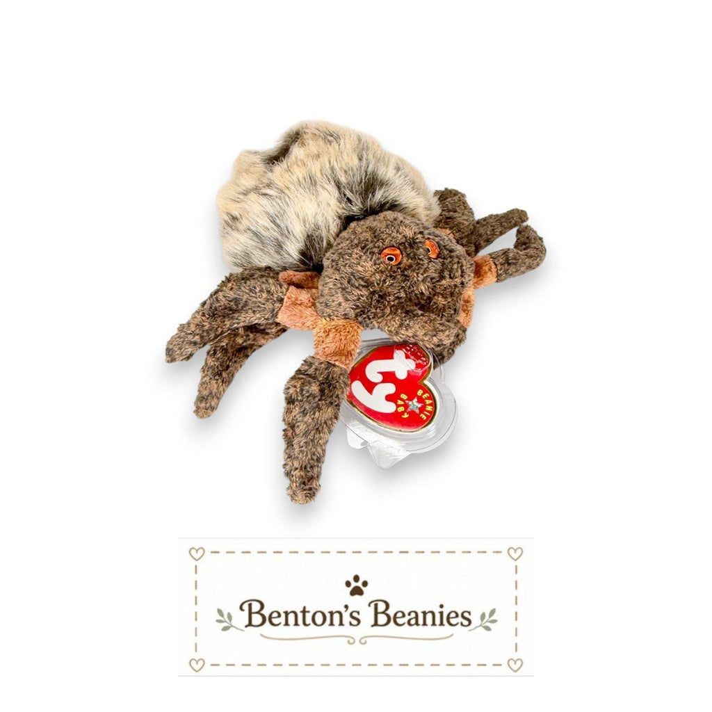 Hairy the Spider Ty Beanie Baby | Web Weaver | Mint Heart Tag