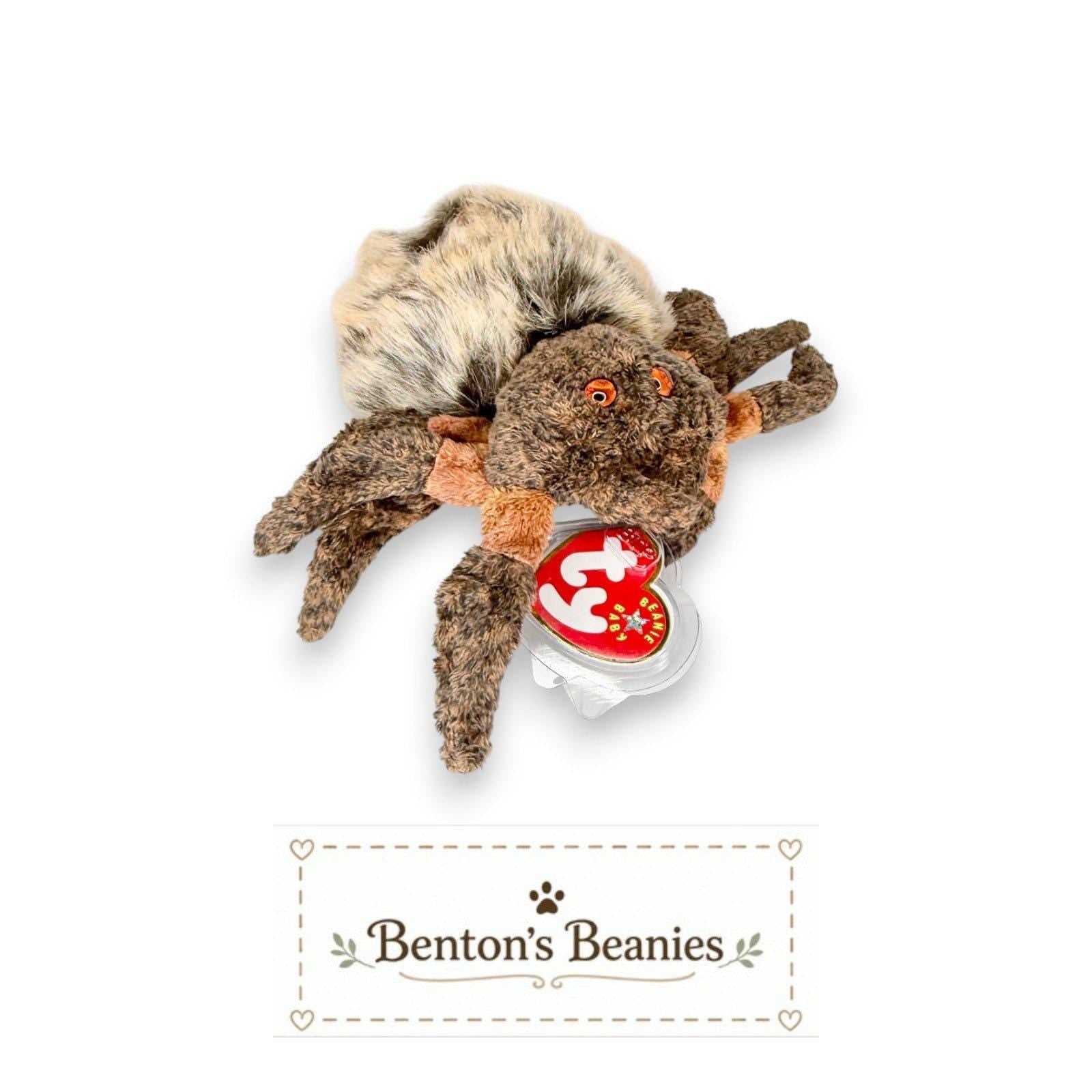 Hairy the Spider Ty Beanie Baby | Web Weaver | Mint Heart Tag