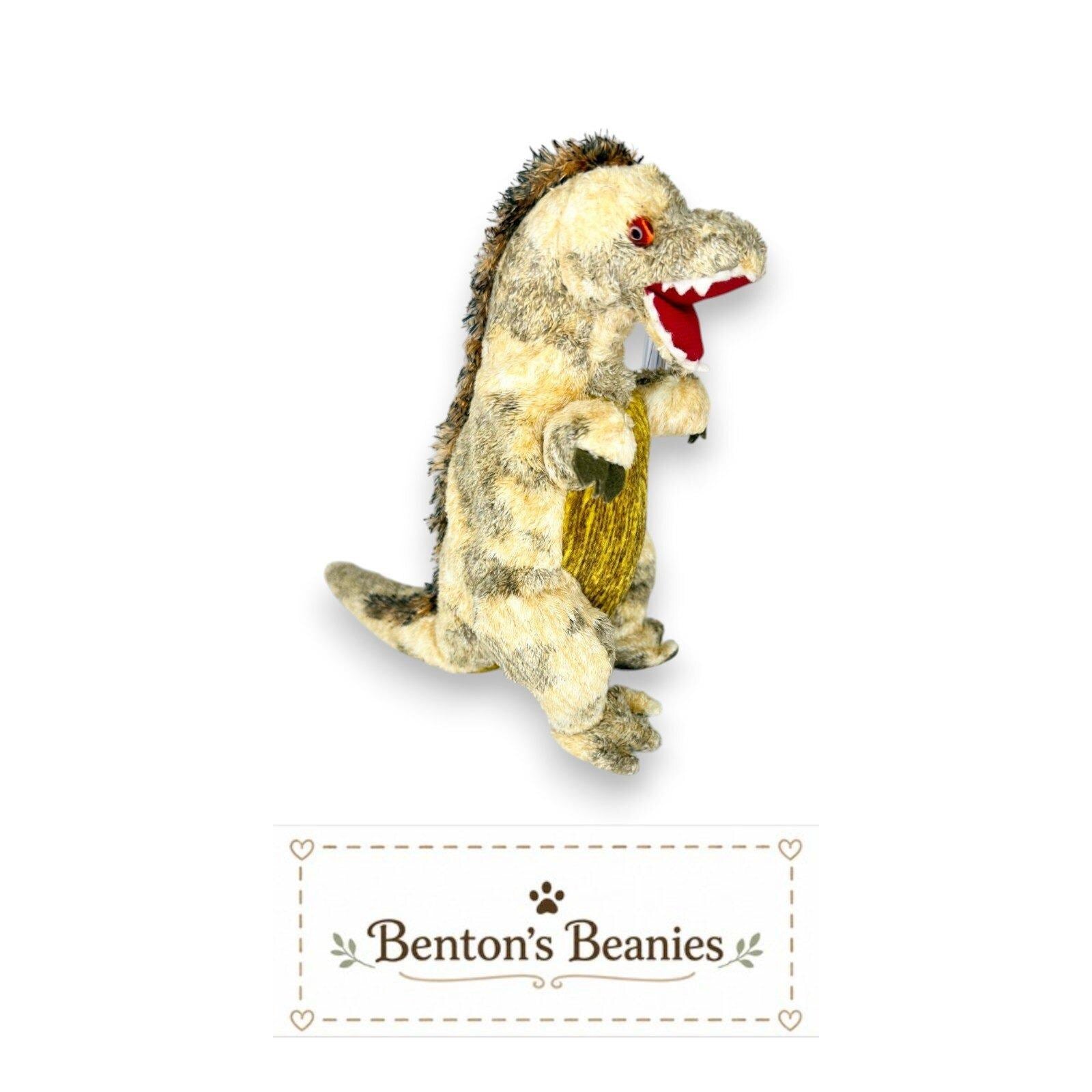Toothy the T-Rex Ty Beanie Baby | Prehistoric Smiler | Mint Heart Tag
