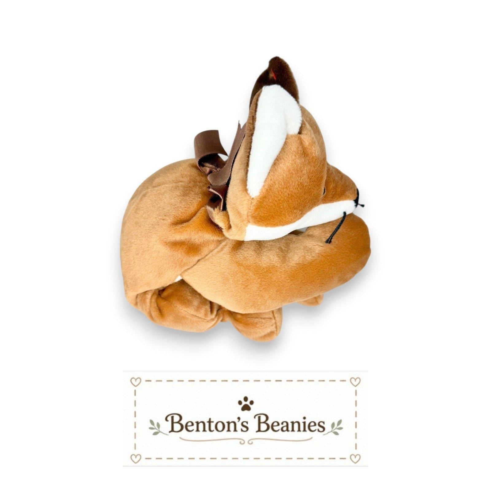 Foxy the Fox TY Pillow Pal | Woodland Wanderer | Mint Heart Tag