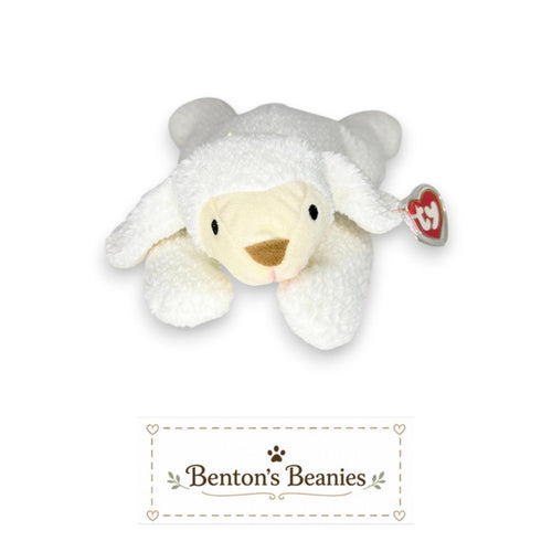 Baba the Sheep TY Pillow Pal | Cozy Flock Friend | Mint Heart Tag