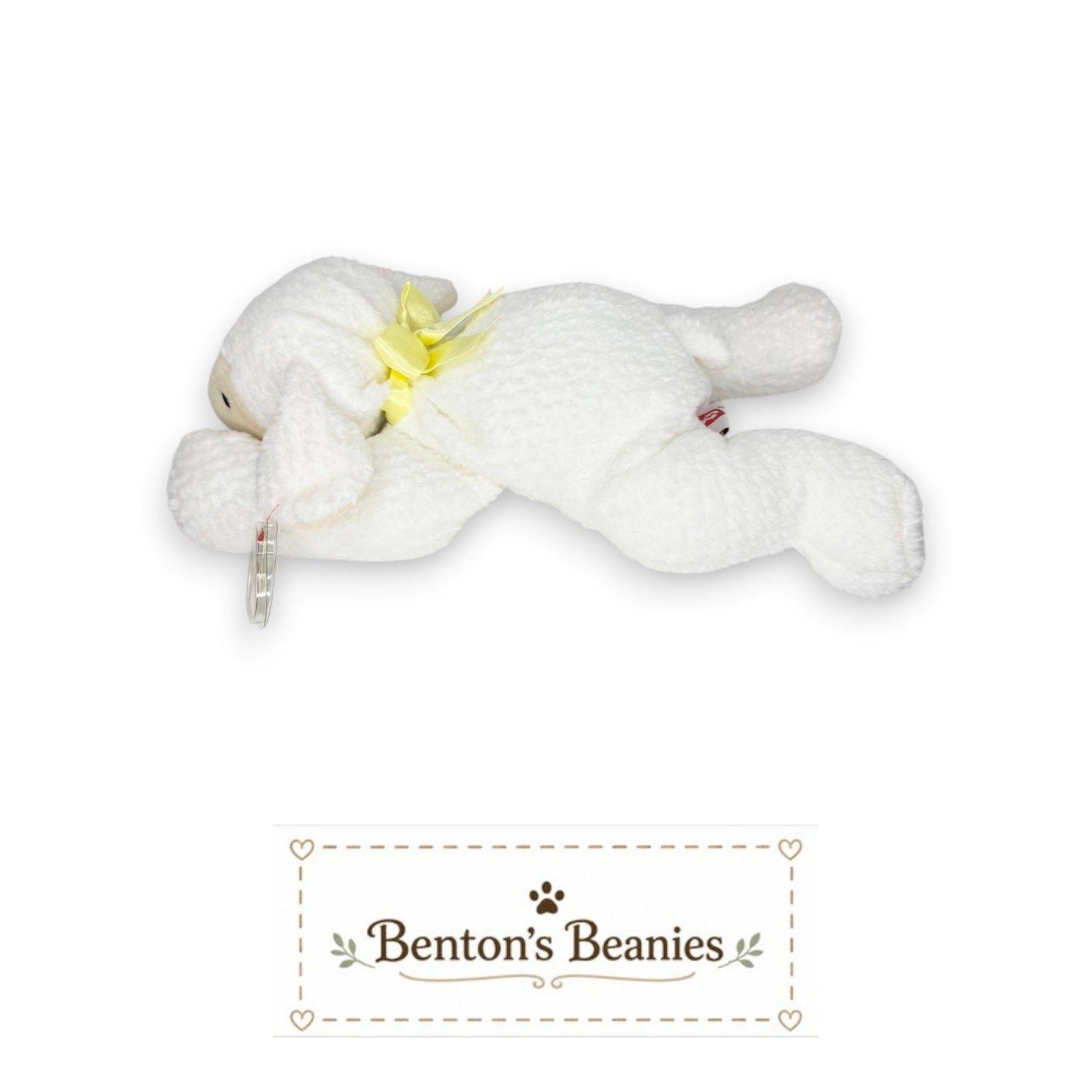 Baba the Sheep TY Pillow Pal | Cozy Flock Friend | Mint Heart Tag
