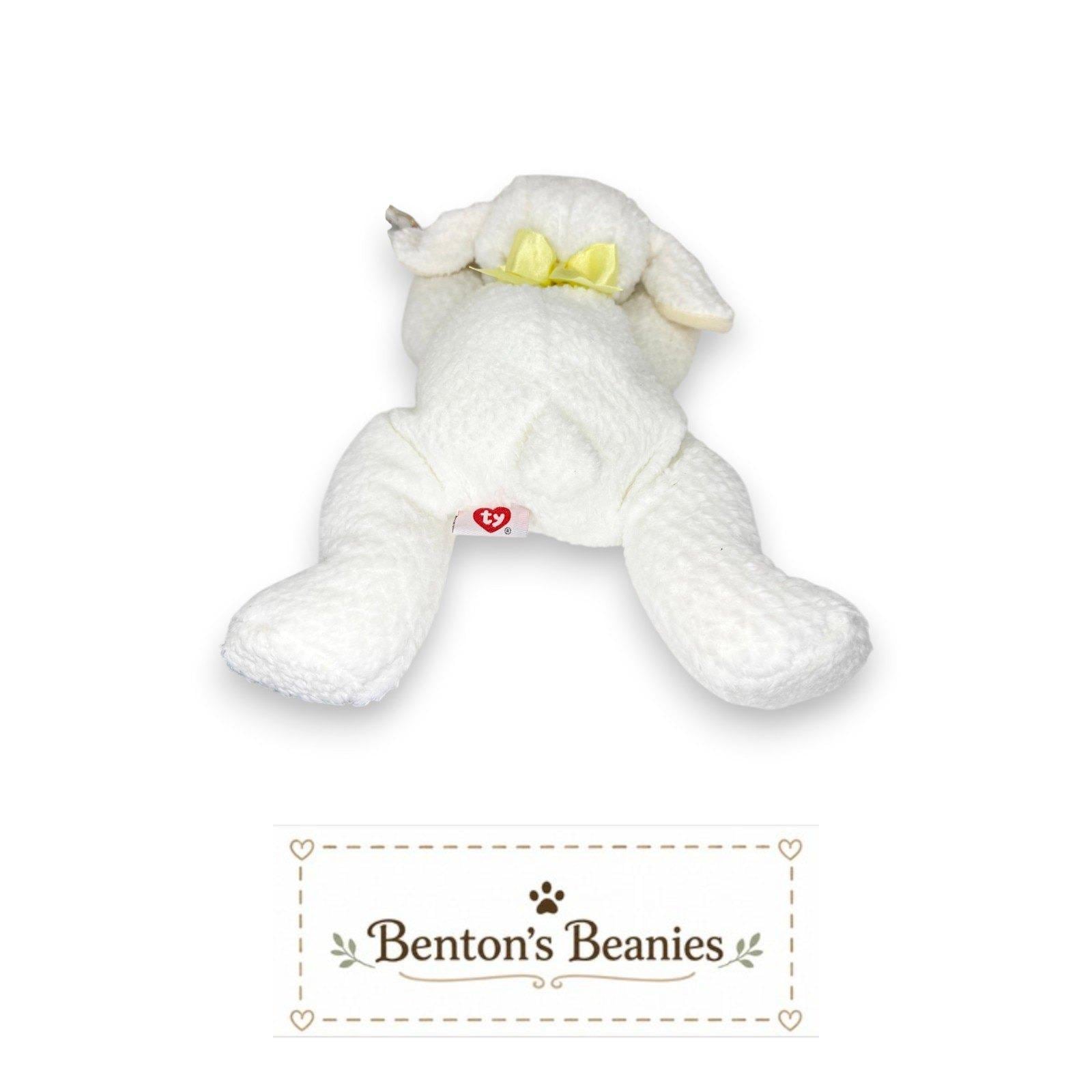 Baba the Sheep TY Pillow Pal | Cozy Flock Friend | Mint Heart Tag