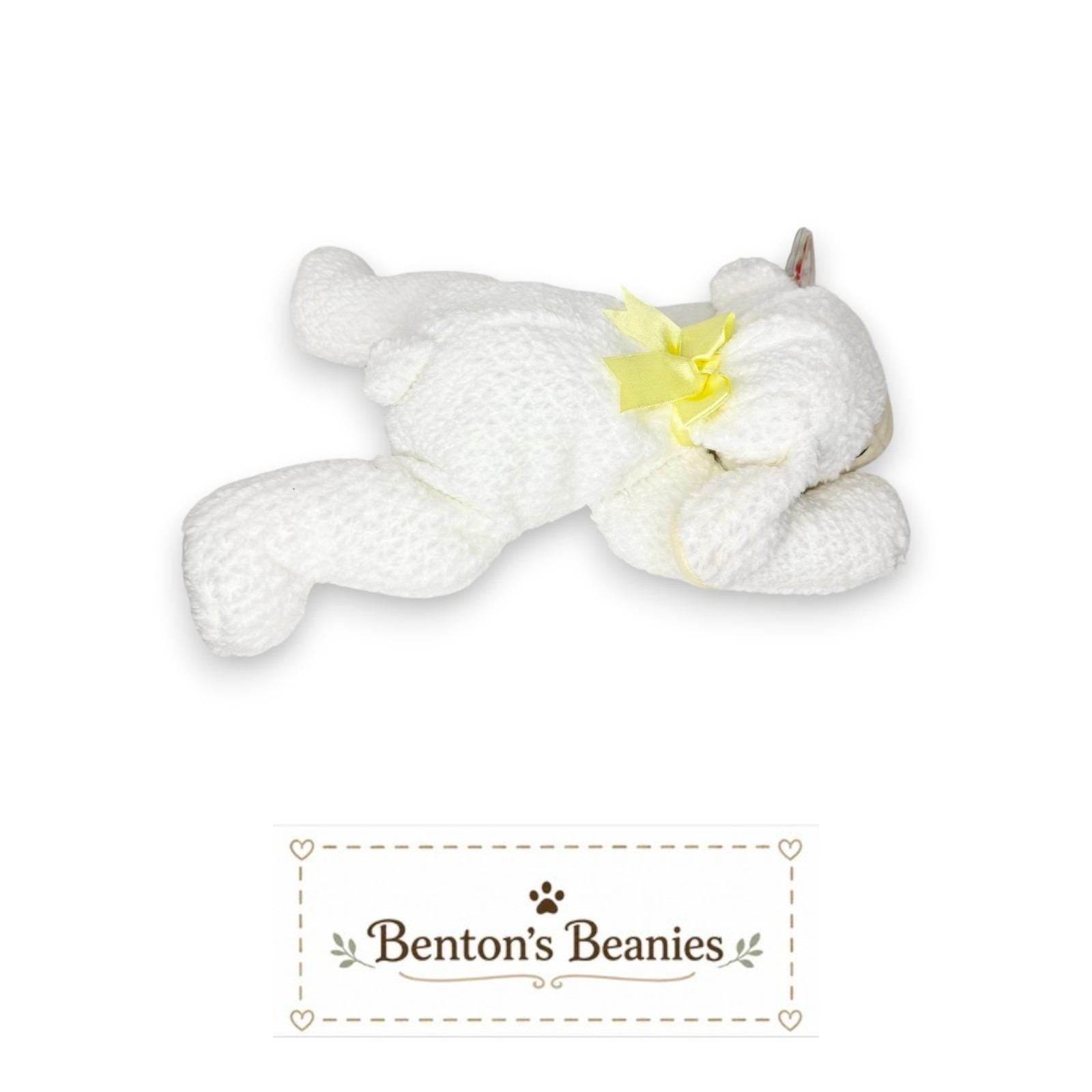 Baba the Sheep TY Pillow Pal | Cozy Flock Friend | Mint Heart Tag