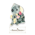 Eucalyptus the Koala Beanie Baby & Buddy | Aussie Duo | Mint Heart Tags