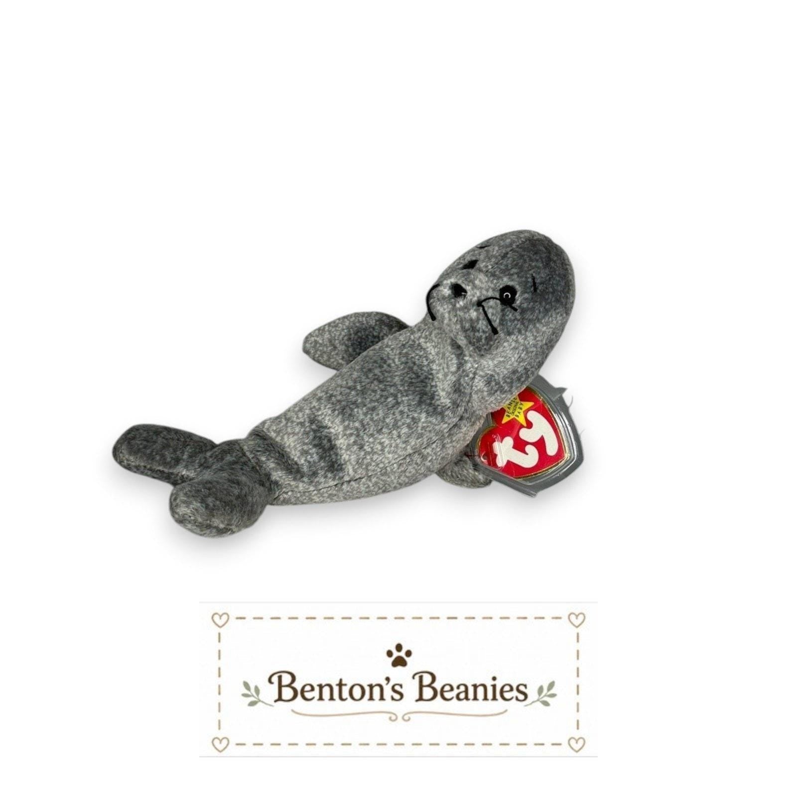 Slippery the Seal Ty Beanie Baby | Ocean Cuddle | Mint Heart Tag