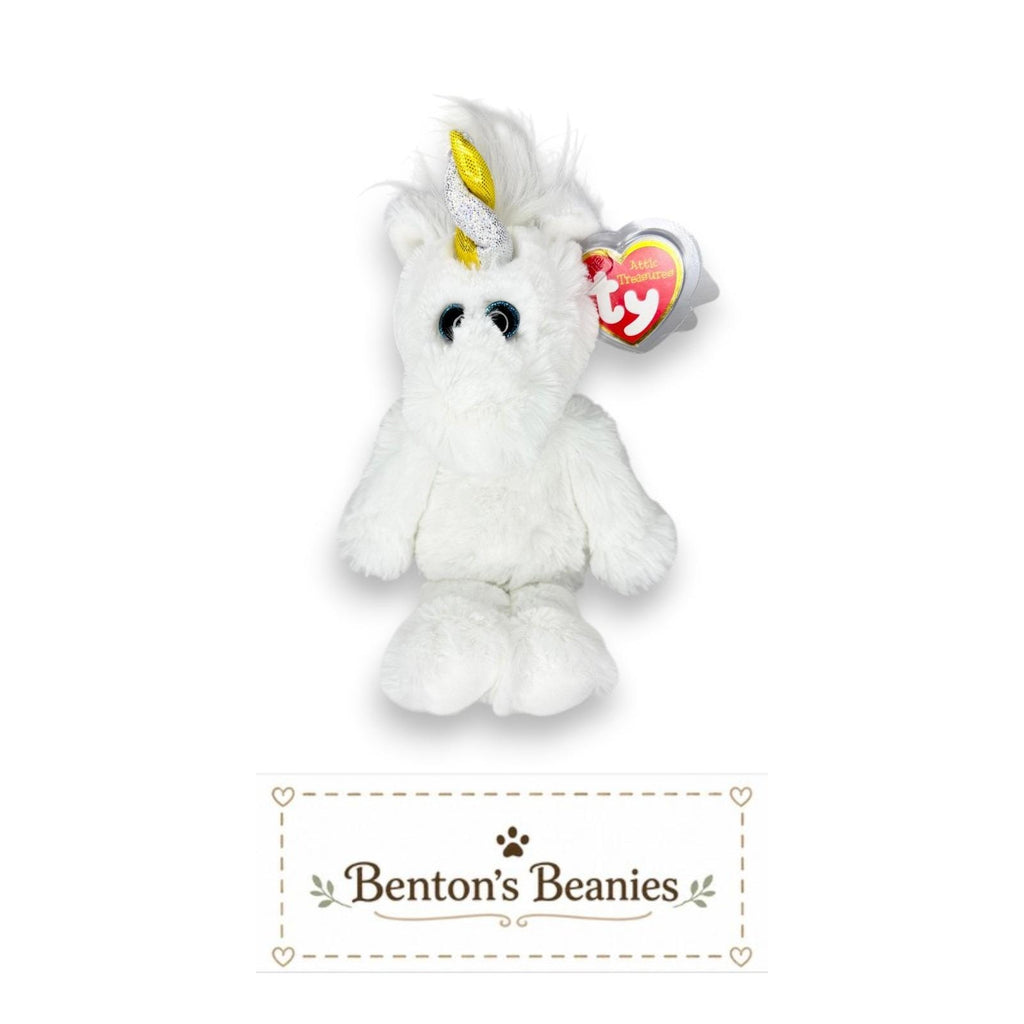 Agnus the Unicorn 8" Ty Attic Treasure | Enchanted Dreamer | Mint Heart Tag