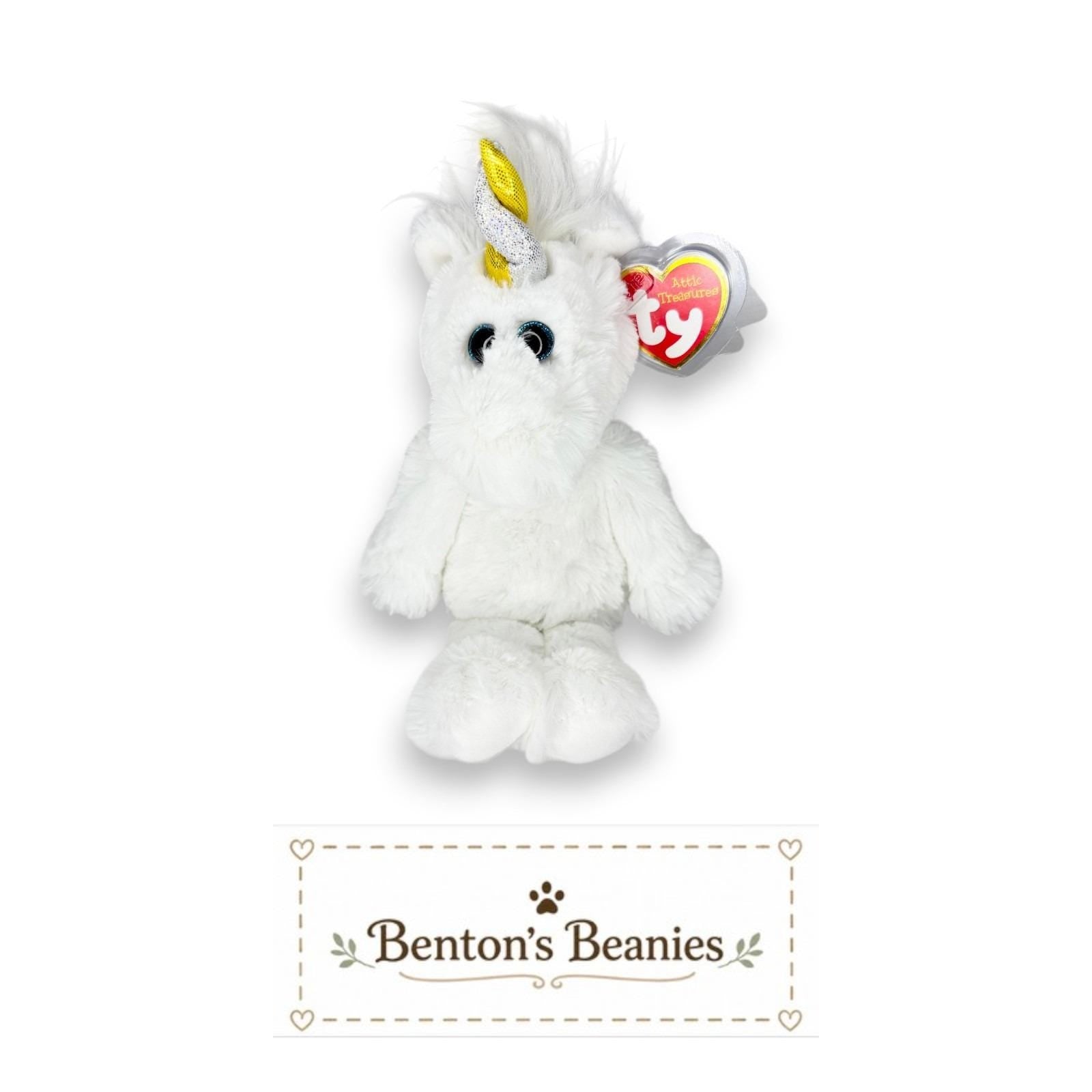 Agnus the Unicorn 8" Ty Attic Treasure | Enchanted Dreamer | Mint Heart Tag