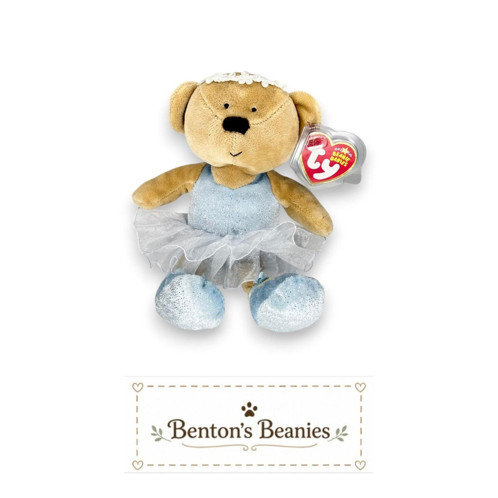 Fairydust the Bear Ty Beanie Baby | Twirling Sweetheart | Mint Heart Tag