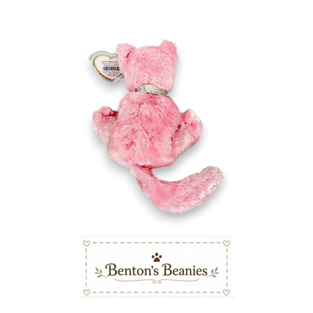 Carnation the Cat Ty Beanie Baby | Pretty in Pink | Mint Heart Tag