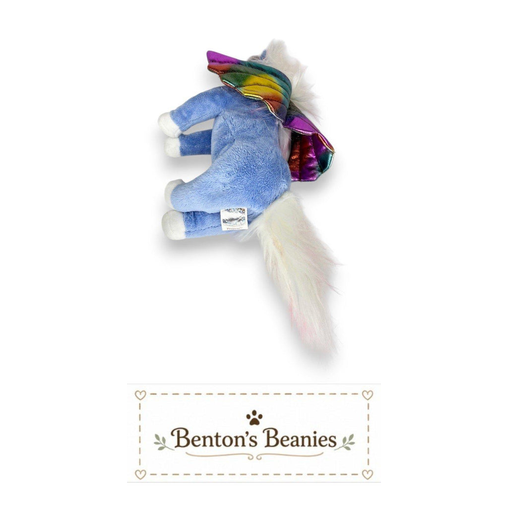 Pegasus the Winged Horse Ty Beanie Baby | Rainbow SkyRider | Mint Heart Tag