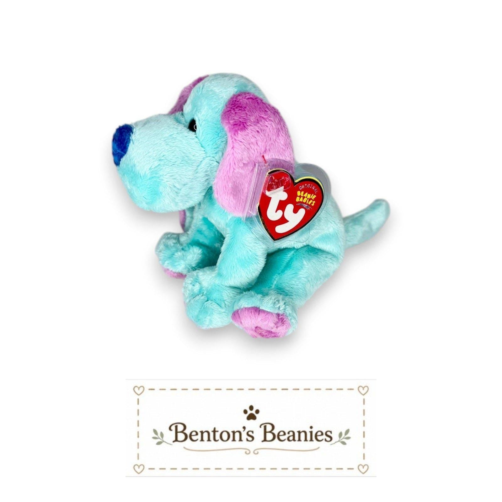 Kookie the Dog Ty Beanie Baby | Cotton Candy Pup | Mint Heart Tag