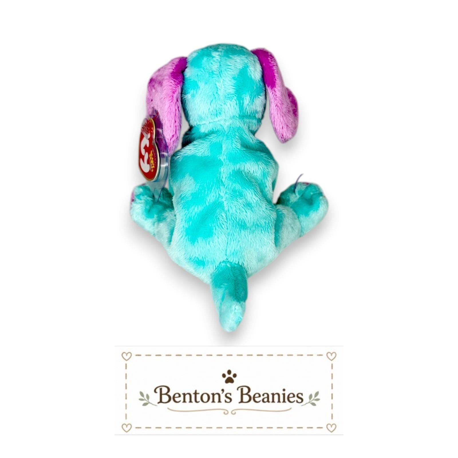 Kookie the Dog Ty Beanie Baby | Cotton Candy Pup | Mint Heart Tag