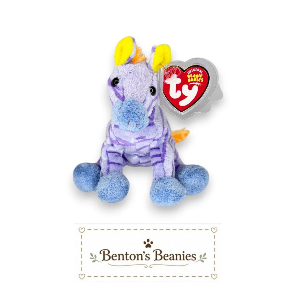 Vegas the Giraffe Ty Beanie Baby | Pastel Safari Star | Mint Heart Tag