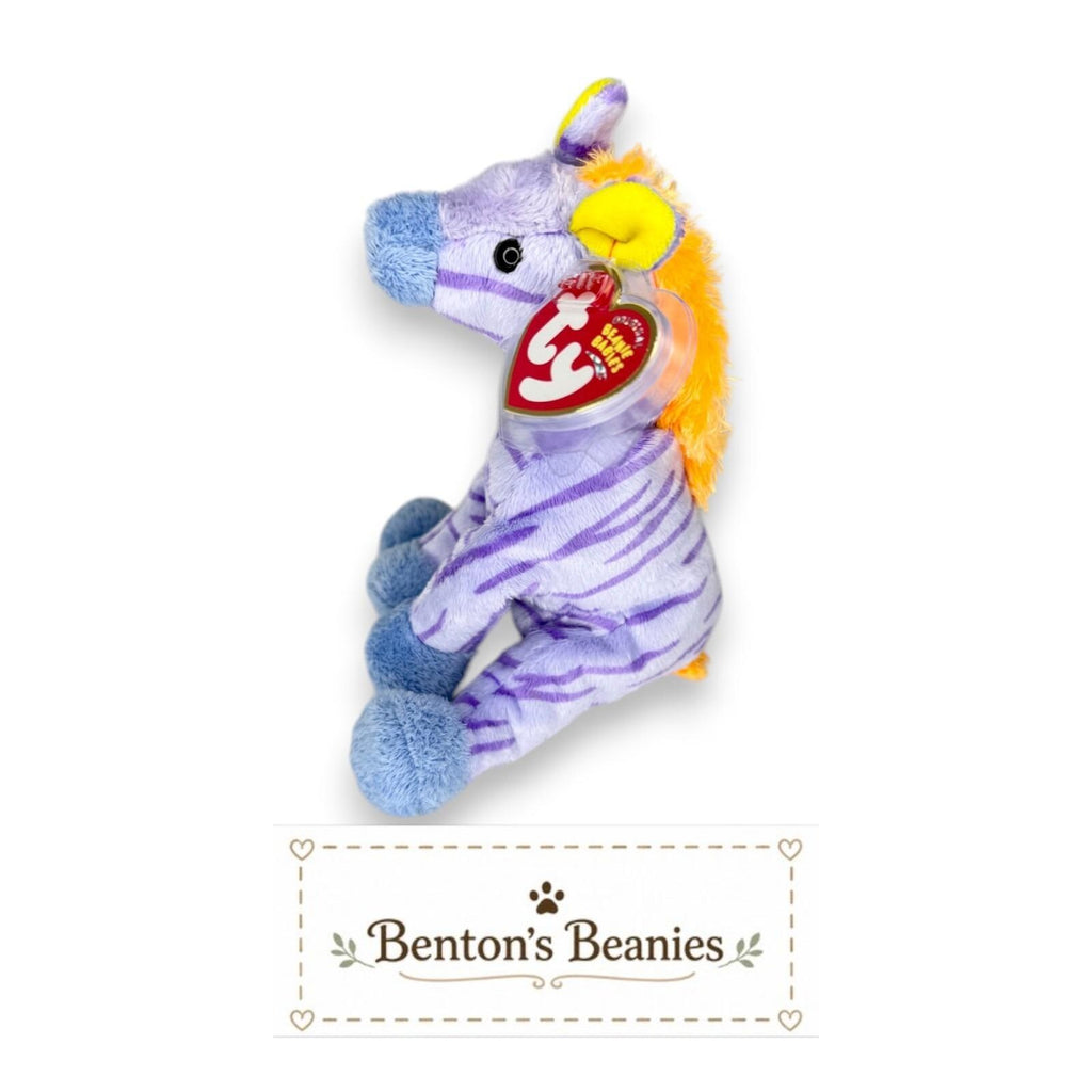Vegas the Giraffe Ty Beanie Baby | Pastel Safari Star | Mint Heart Tag