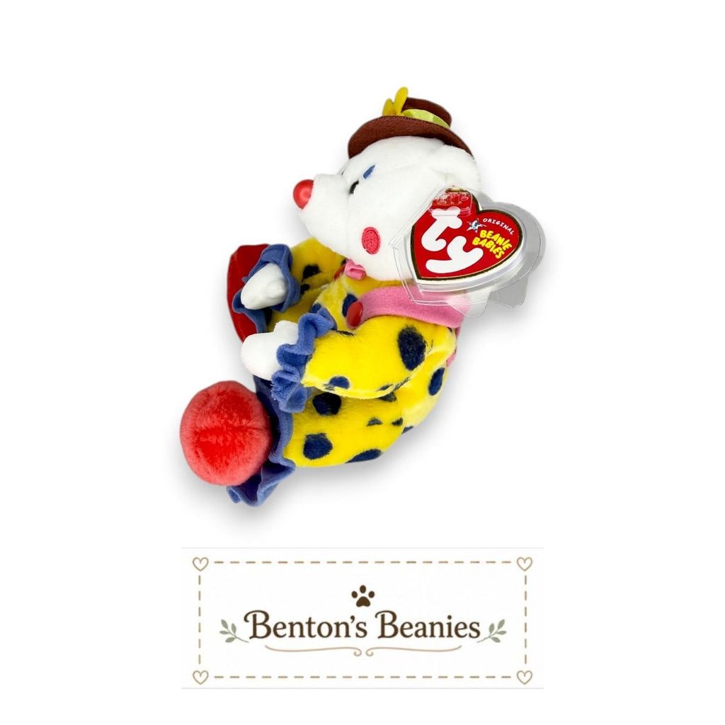 Juggles the Clown Ty Beanie Baby | Carnival Cutie | Mint Heart Tag