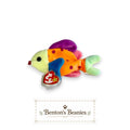 Lips the Fish Ty Beanie Baby | Neon Reef Drifter | Mint Heart Tag