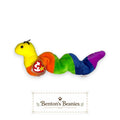 Inch the Worm Ty Beanie Baby | Rainbow Wiggles | Mint Heart Tag