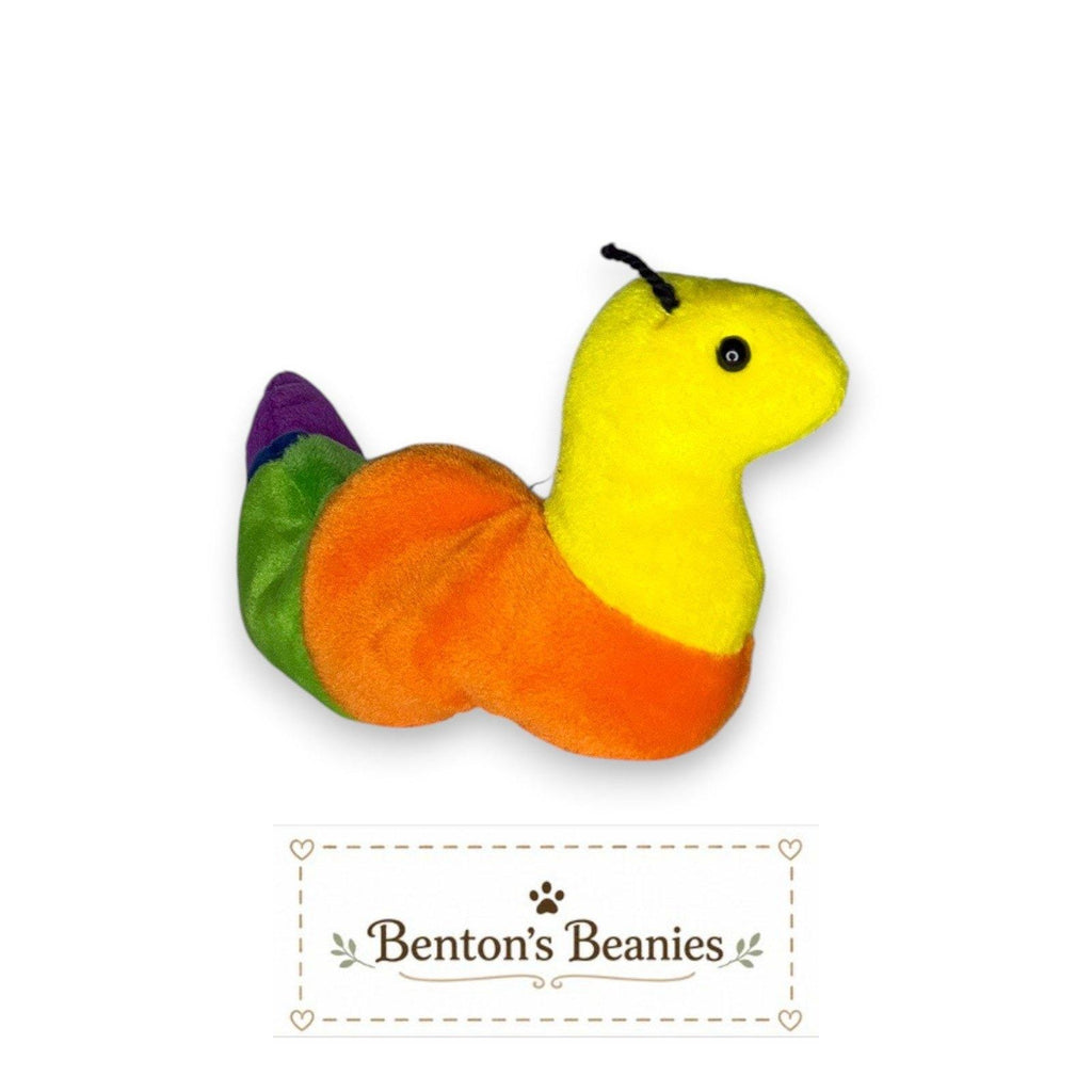 Inch the Worm Ty Beanie Baby | Rainbow Wiggles | Mint Heart Tag