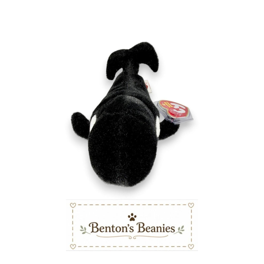 Anchor the Whale Ty Beanie Baby | Giant Ocean Explorer | Mint Heart Tag