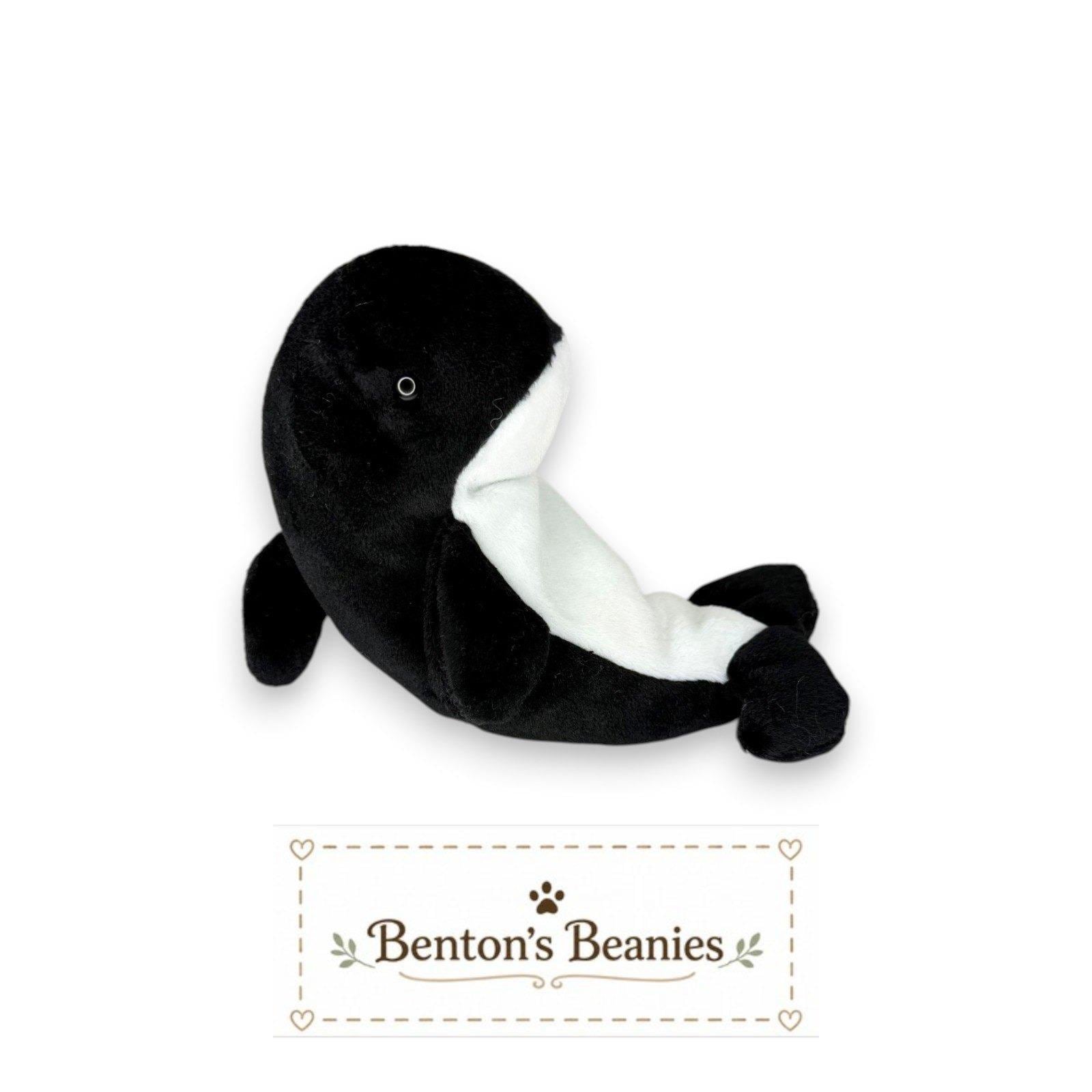Waves the Whale Ty Beanie Baby | Gentle Sea Giant | Mint Heart Tag