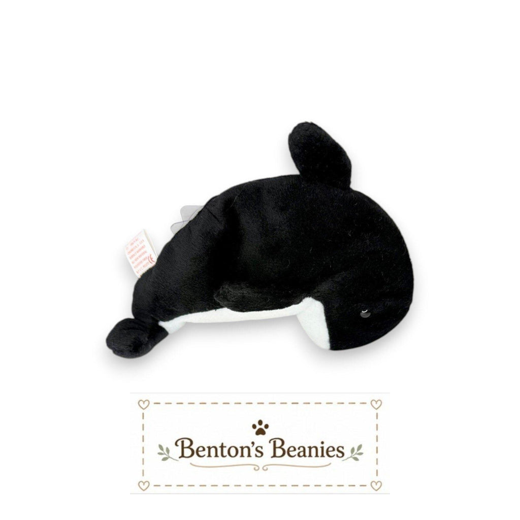 Waves the Whale Ty Beanie Baby | Gentle Sea Giant | Mint Heart Tag