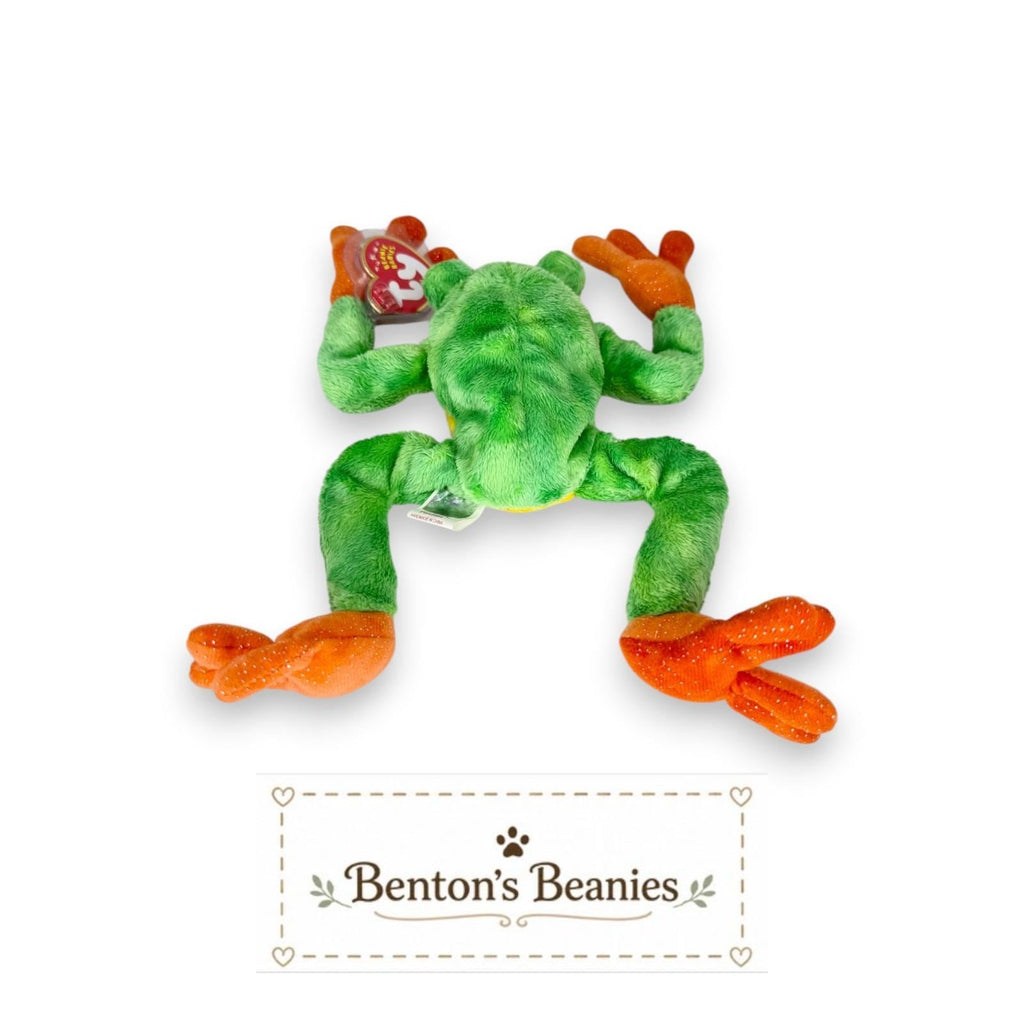 Panama the Frog Ty Beanie Baby | Pond Hopper | Mint Heart Tag