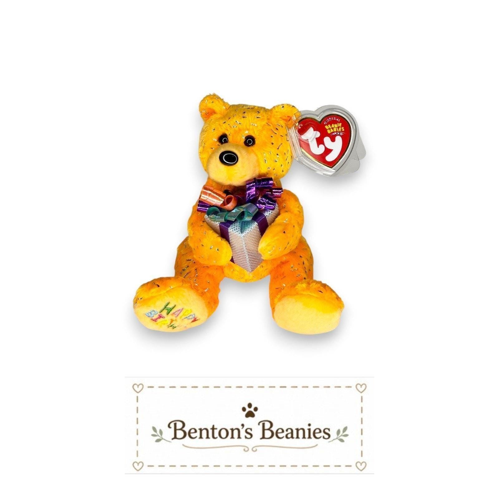 Happy Birthday the Bear Ty Beanie Baby | Birthday Surprise | Mint Heart Tag