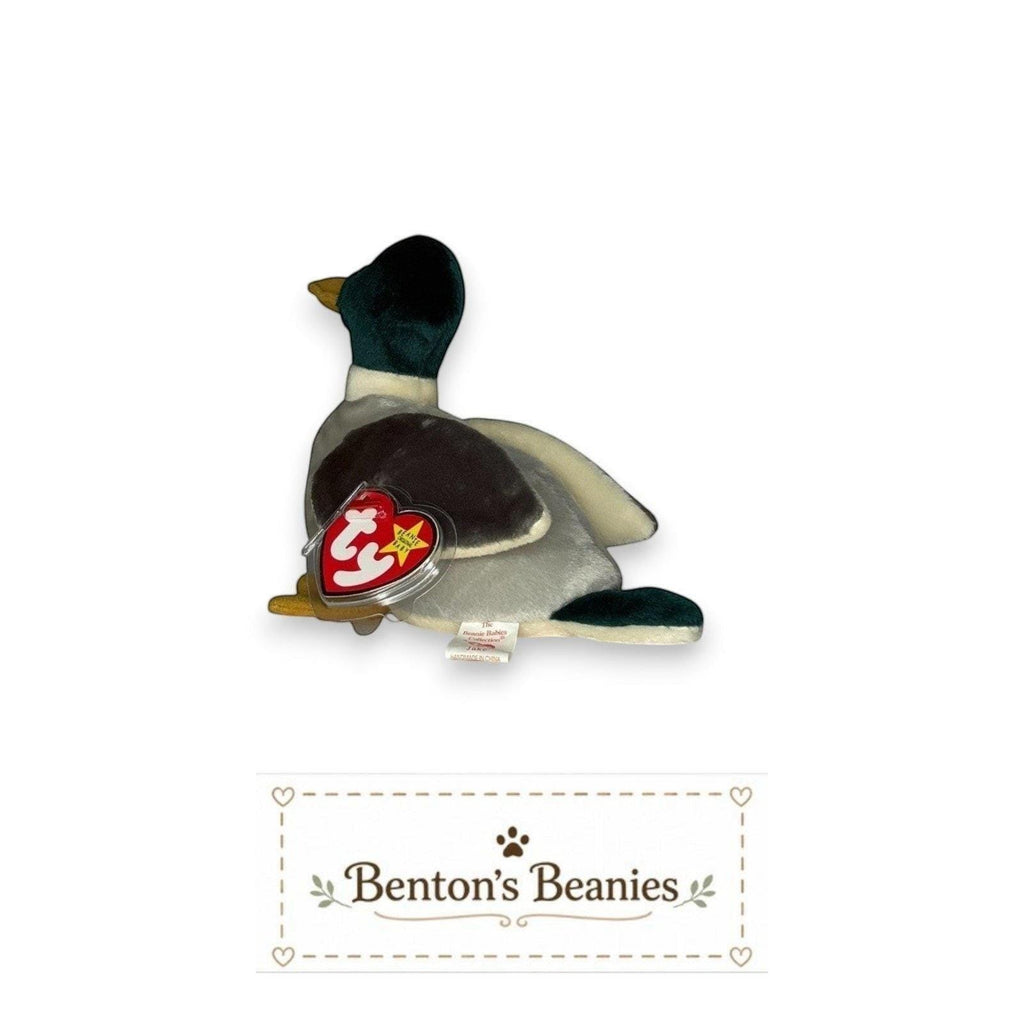 Jake the Mallard Ty Beanie Baby | Pondside Pal | Mint Heart Tag
