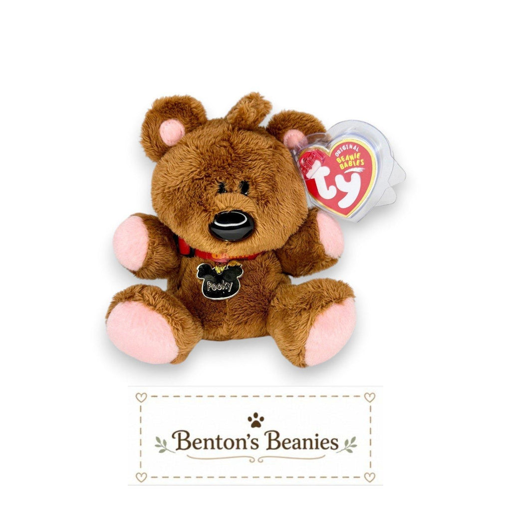 Pooky the Bear Ty Beanie Baby | Garfield's Beloved Teddy | Mint Heart Tag