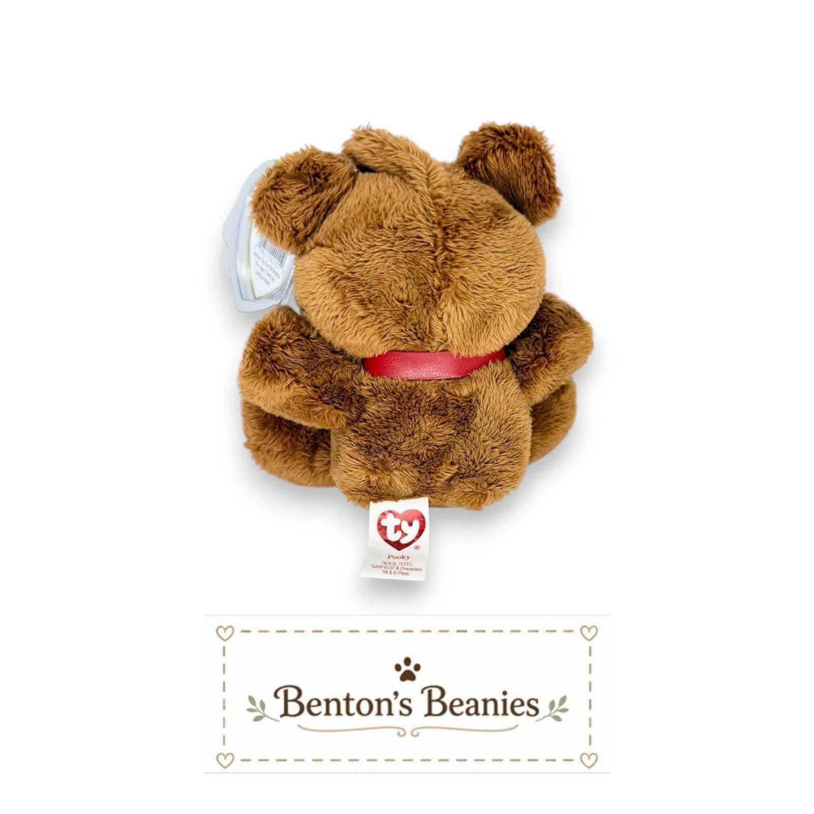 Pooky the Bear Ty Beanie Baby | Garfield's Beloved Teddy | Mint Heart Tag