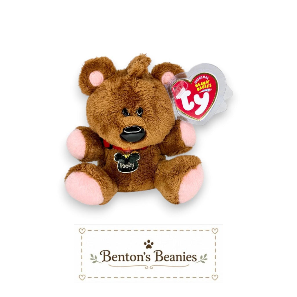 Pooky the Bear Ty Beanie Baby | Garfield's Beloved Teddy | Mint Heart Tag