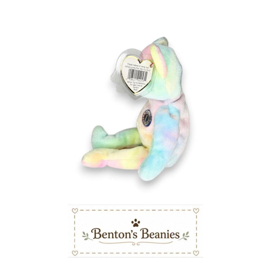 B.B. Bear Ty Beanie Baby | Birthday Celebration Bear | Mint Heart Tag