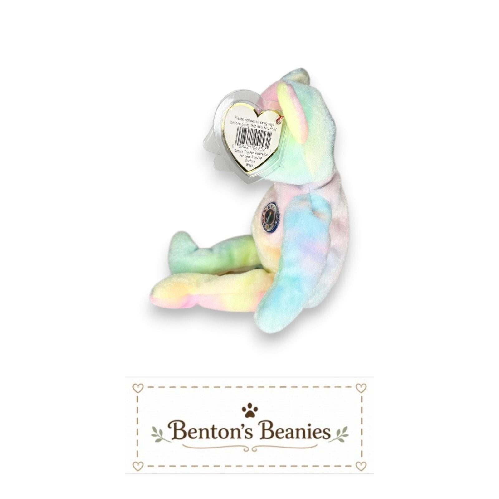 B.B. Bear Ty Beanie Baby | Birthday Celebration Bear | Mint Heart Tag