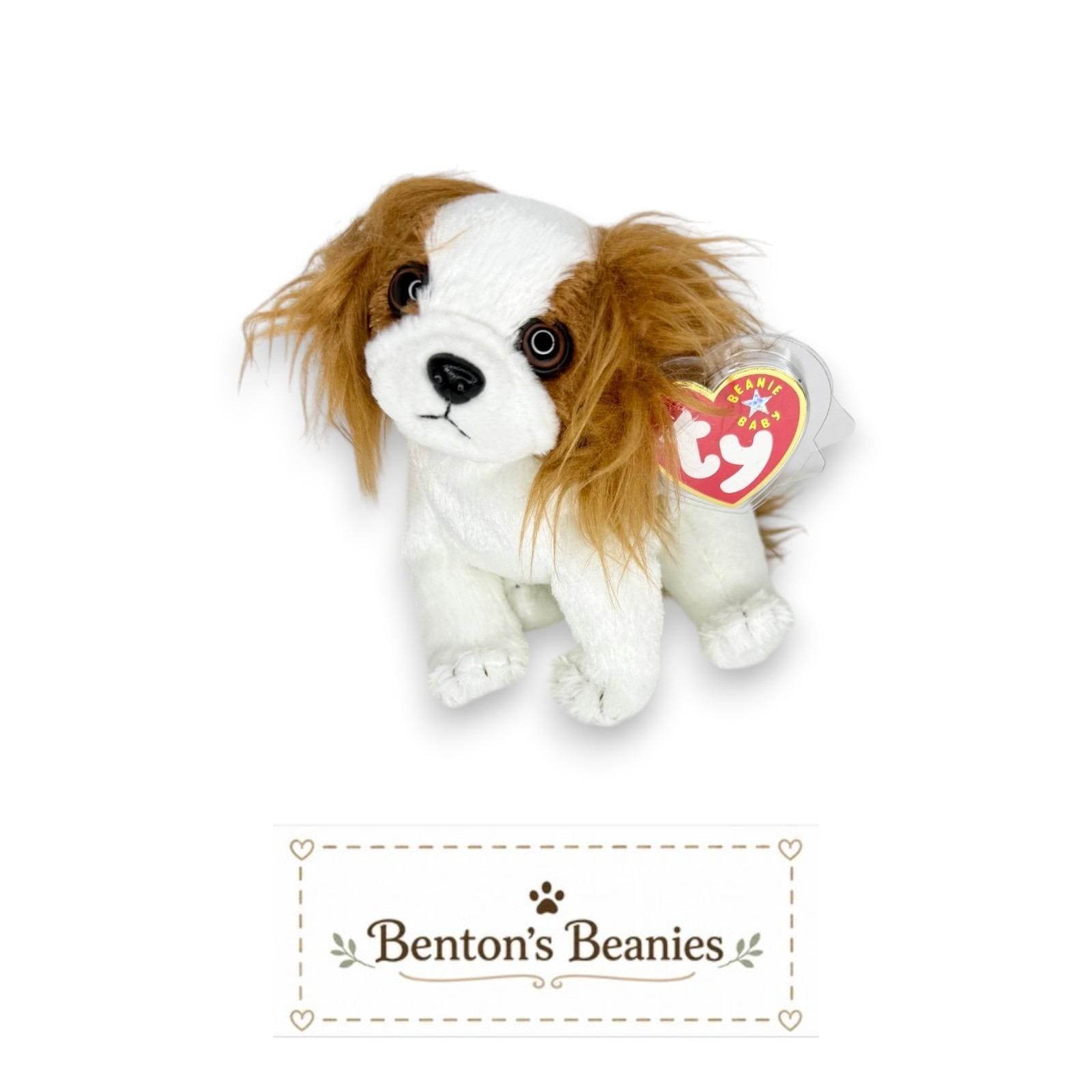 Regal the Dog Ty Beanie Baby | Royal Spaniel Sidekick | Mint Heart Tag