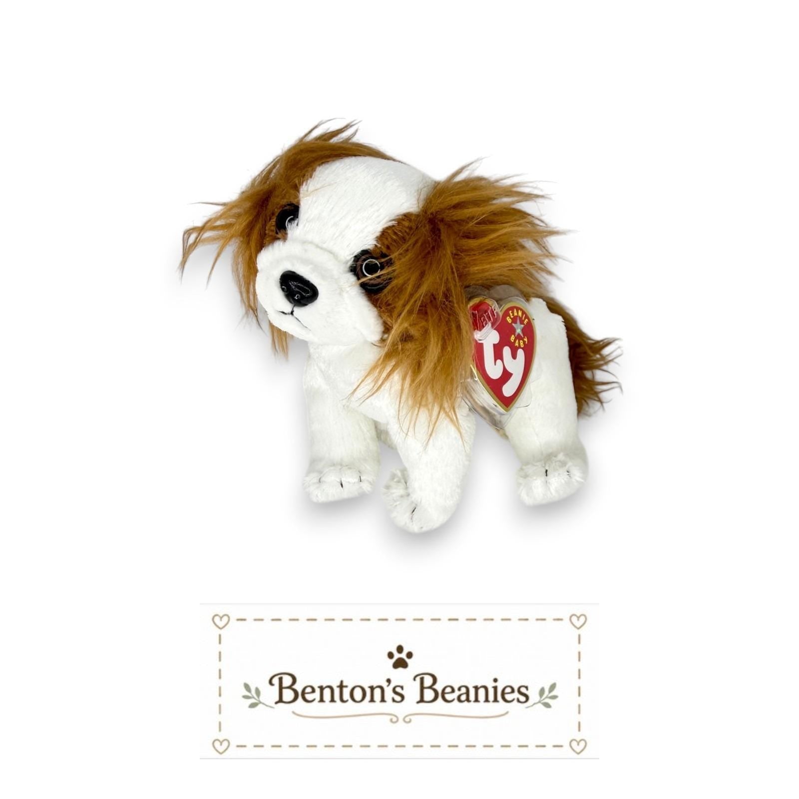 Regal the Dog Ty Beanie Baby | Royal Spaniel Sidekick | Mint Heart Tag
