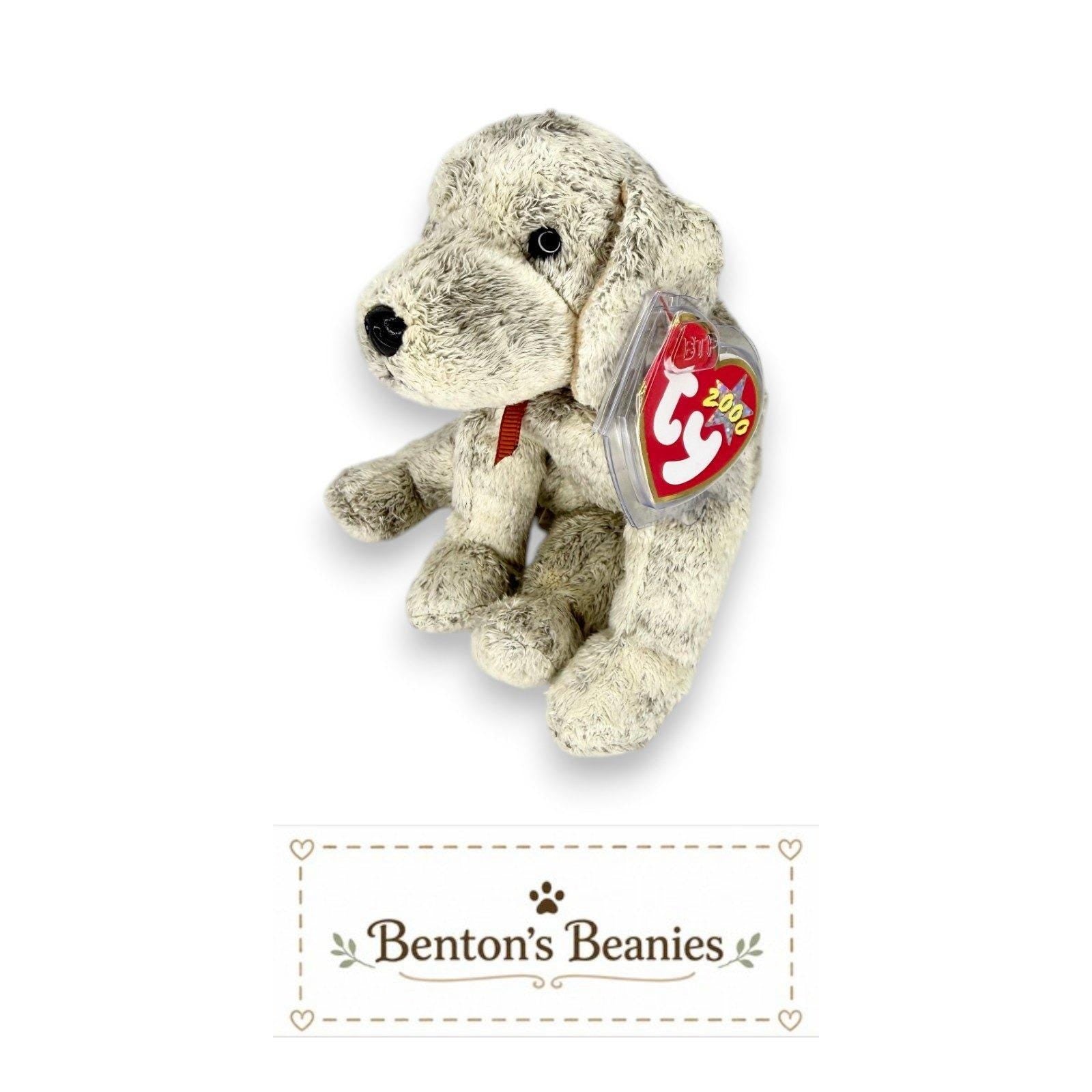 Tricks the Dog Ty Beanie Baby | Tiny Trickster Pup | Mint Heart Tag