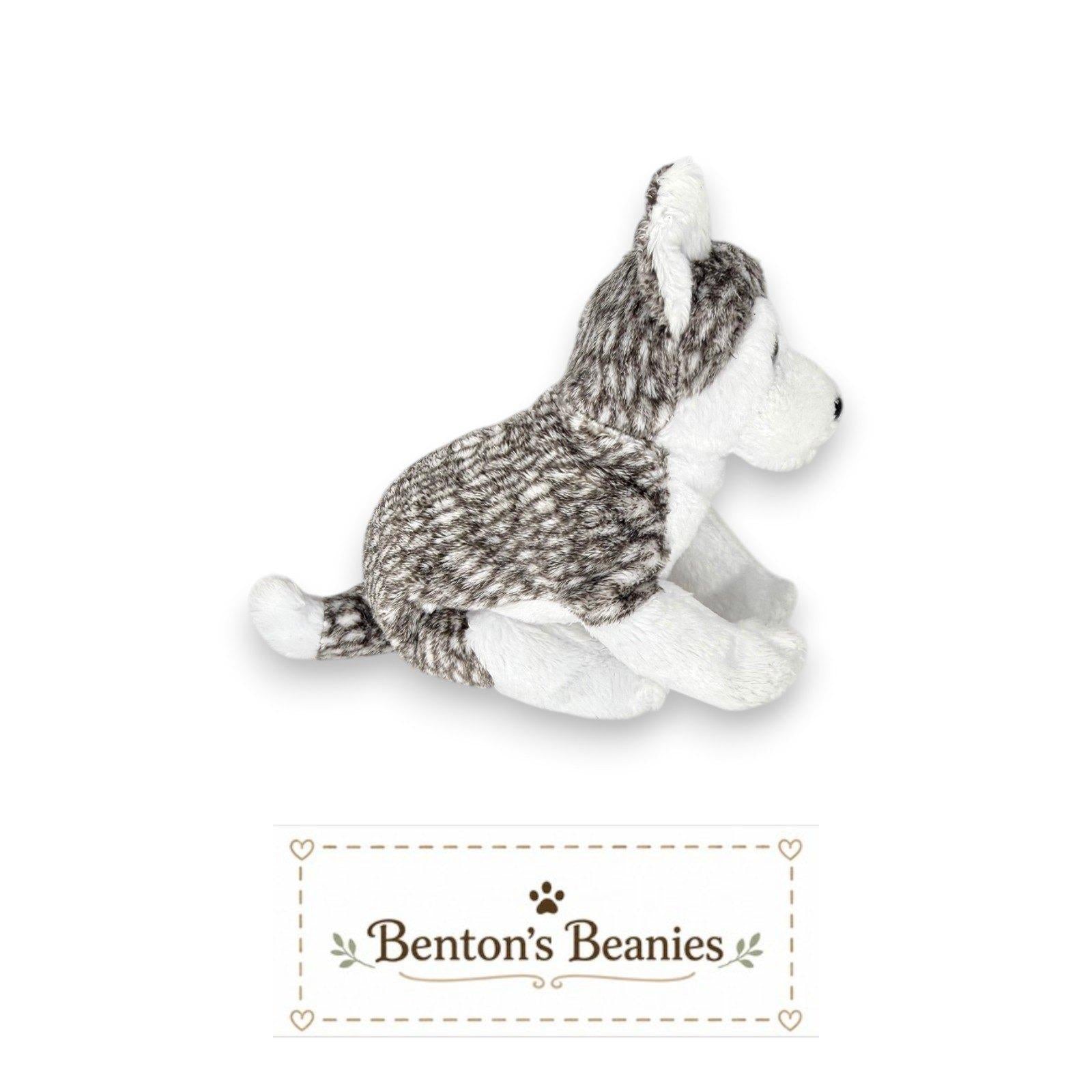 Mukluk the Husky Ty Beanie Baby | Snowy-Eyed Husky Friend | Mint Heart Tag