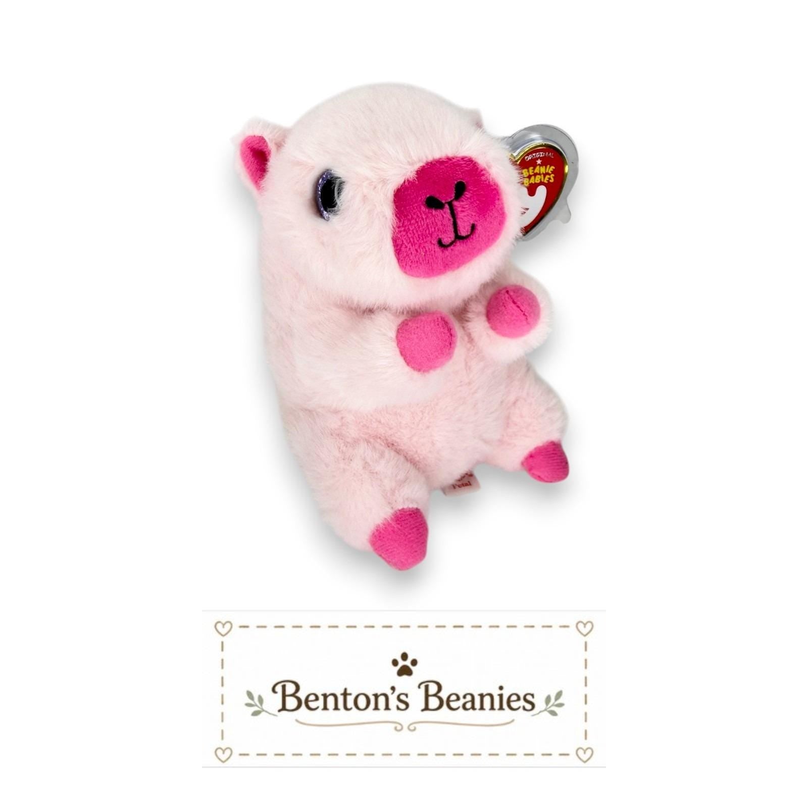 Petal the Capybara Ty Beanie Baby | Blushing Pink Pal | Mint Heart Tag