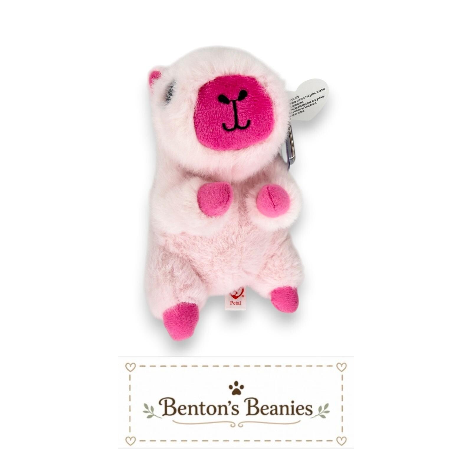 Petal the Capybara Ty Beanie Baby | Blushing Pink Pal | Mint Heart Tag