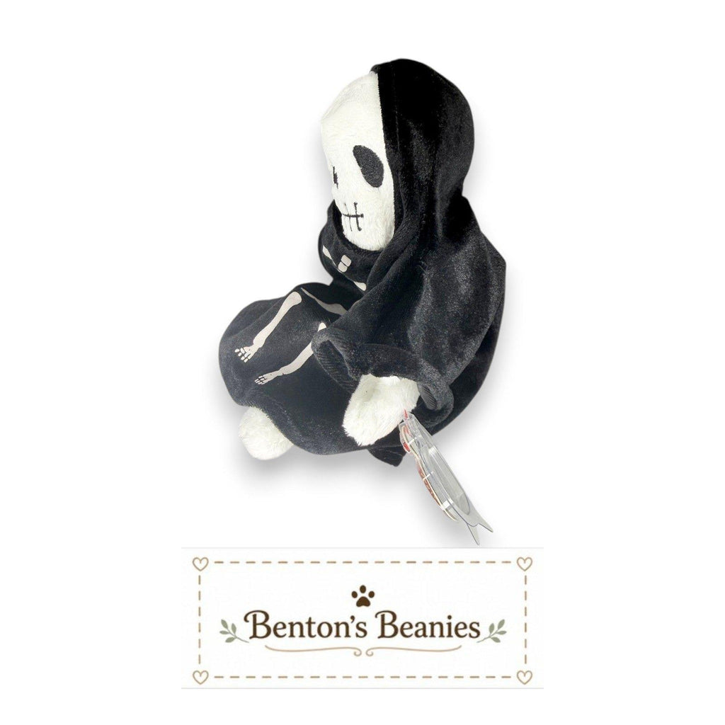 Creepers the Skeleton Ty Beanie Baby | Grim Skeleton | Mint Heart Tag