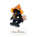 Pocus the Bear Ty Beanie Baby | Neon Halloween Witch | Mint Heart Tag