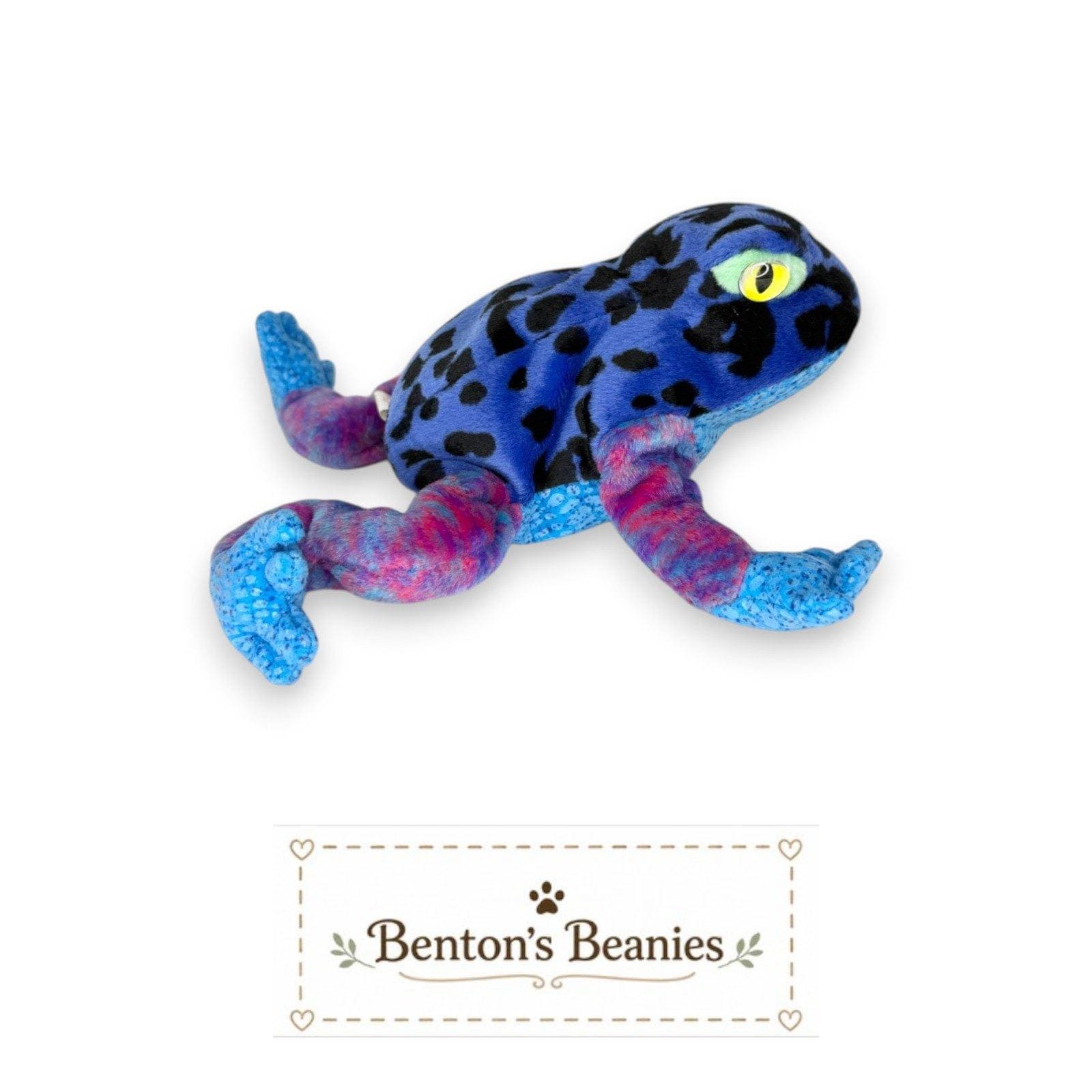 Dart the Frog Ty Beanie Baby | Bright Jingle Jumper | Mint Heart Tag