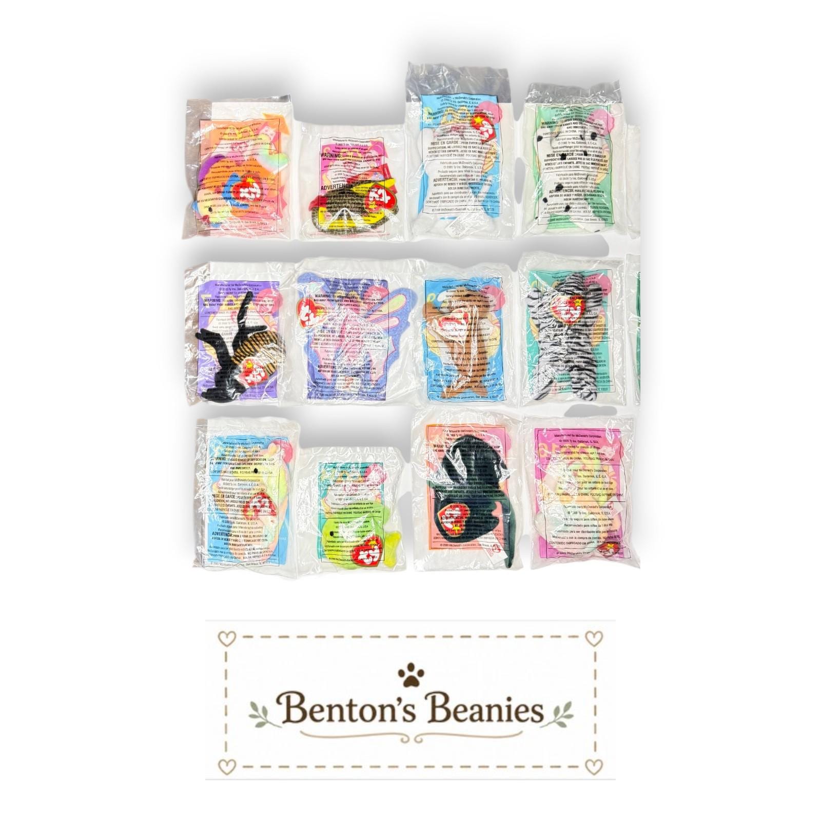 2000 McDonald's Teenie Beanie Babies | Sealed & New Condition | Sold Individually